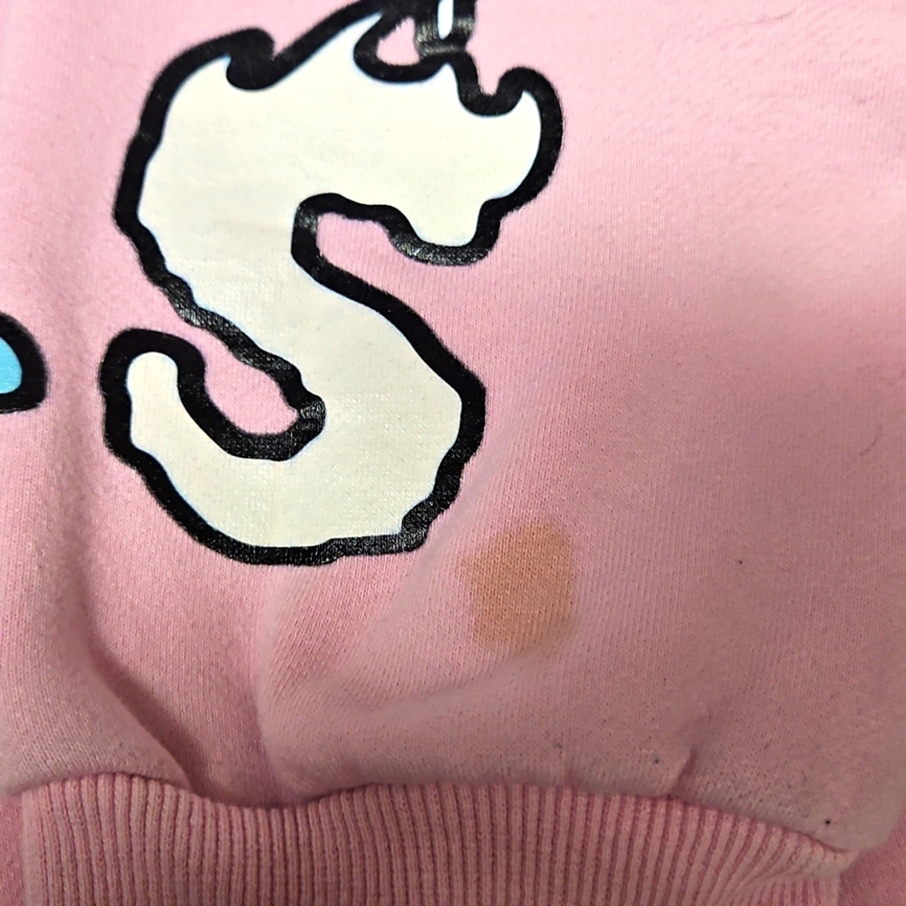 SUGARHILL Hell Cats Pink Graphic Hoodie with Skull Design - Picture 8 of 8